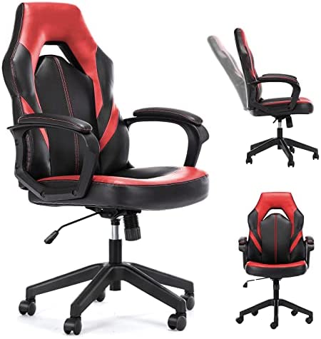 Ergonomic Computer Gaming Chair – PU Leather Desk Chair with